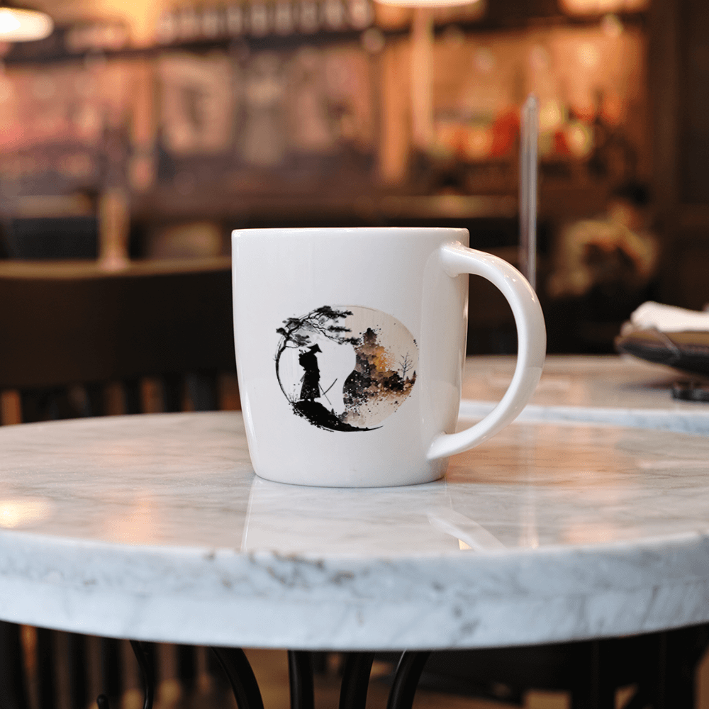 Samurai-Wald-Abzeichen-Design