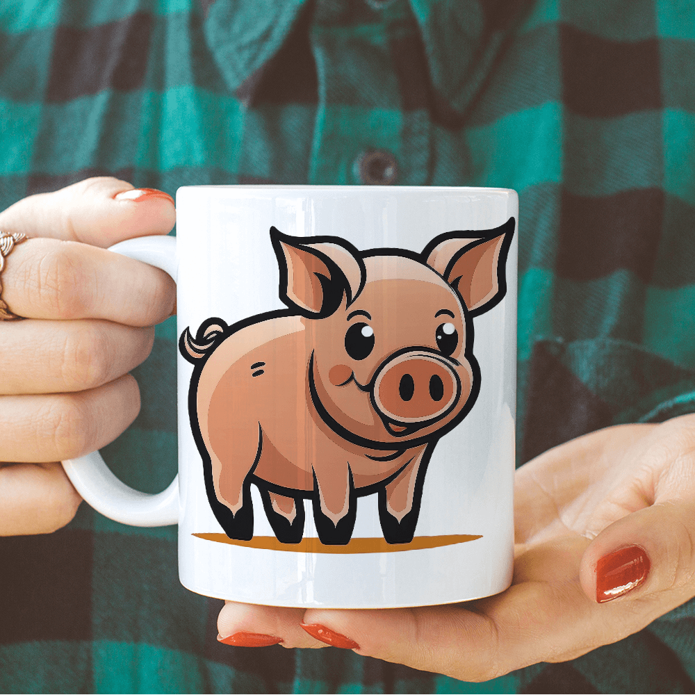 Cartoon Pig Design - HeatPressNation