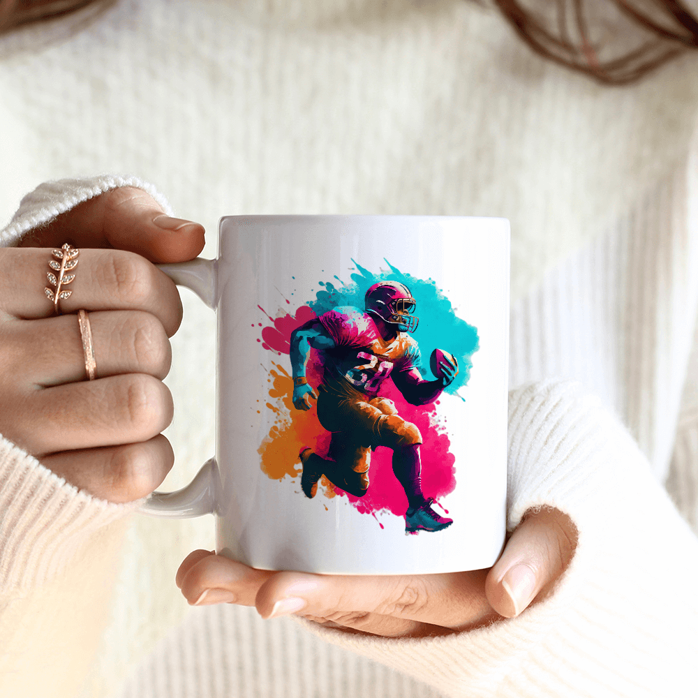 Splatter Football Player Design - HeatPressNation