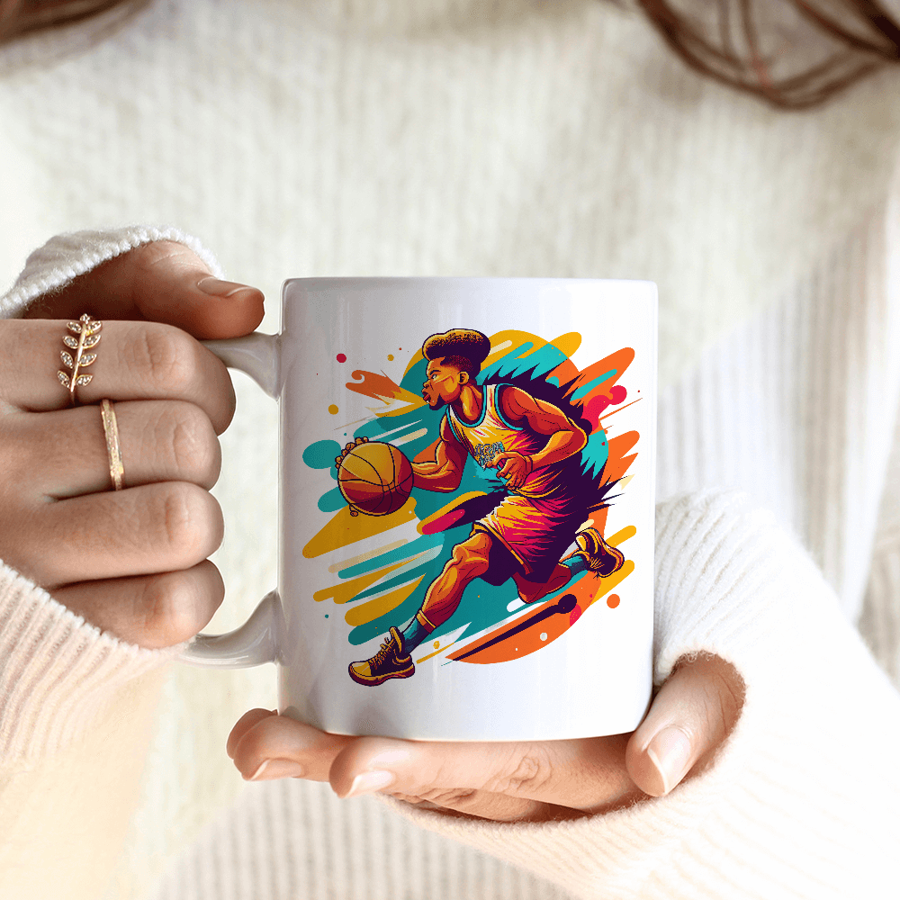 Splatter Basketball Dribble Design - HeatPressNation