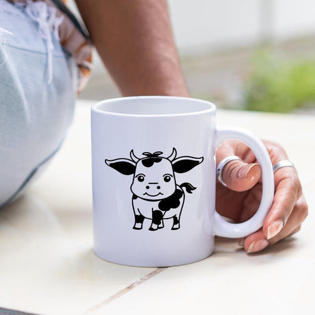 Standing Cute Cow Vector Design - HeatPressNation