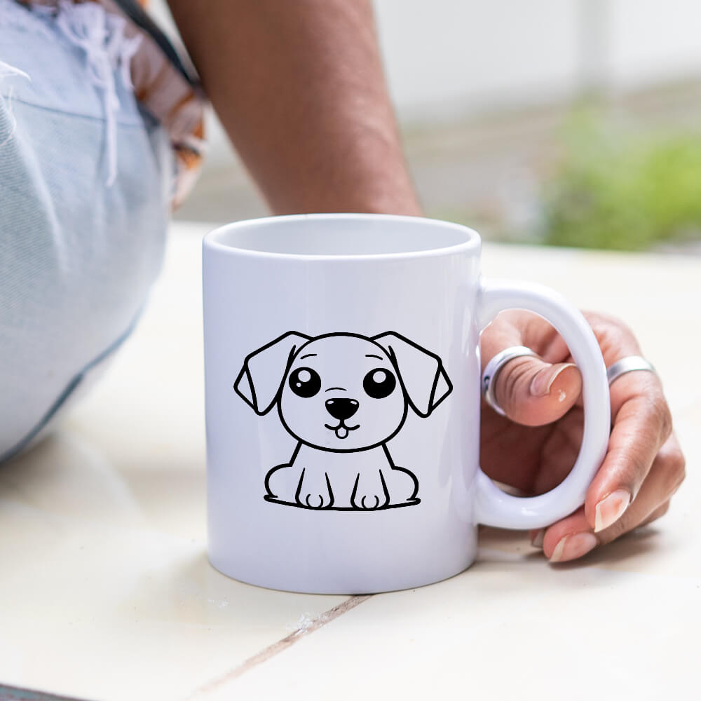 Cute Puppy Vector Design - HeatPressNation
