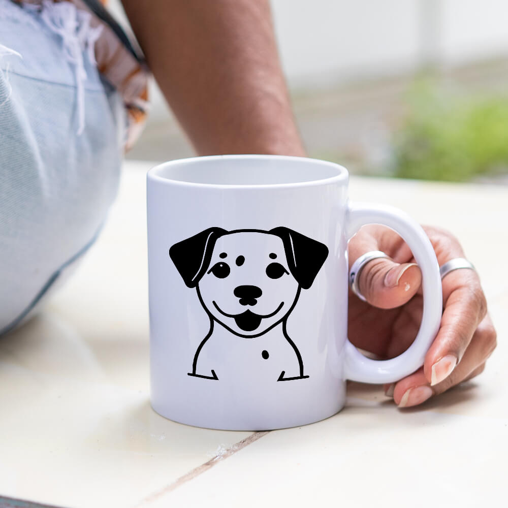 Cute Dog Vector Design - HeatPressNation