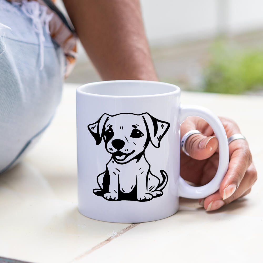 Happy Puppy Vector Design - HeatPressNation