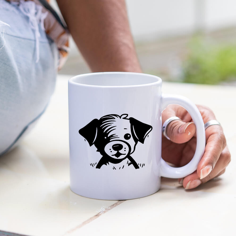 Detailed Puppy Vector Design - HeatPressNation