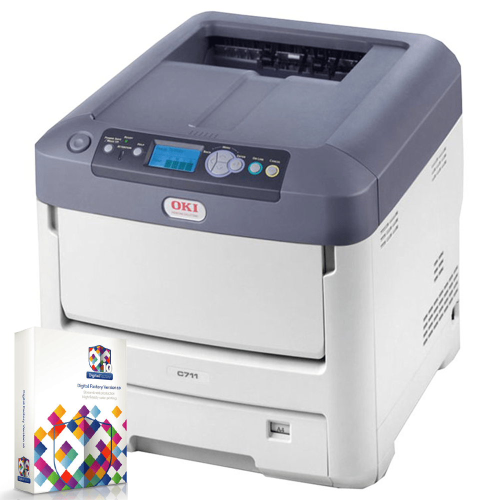 OKI 711WT Laser Printer with Cadlink Digital Factory RIP Software - HeatPressNation