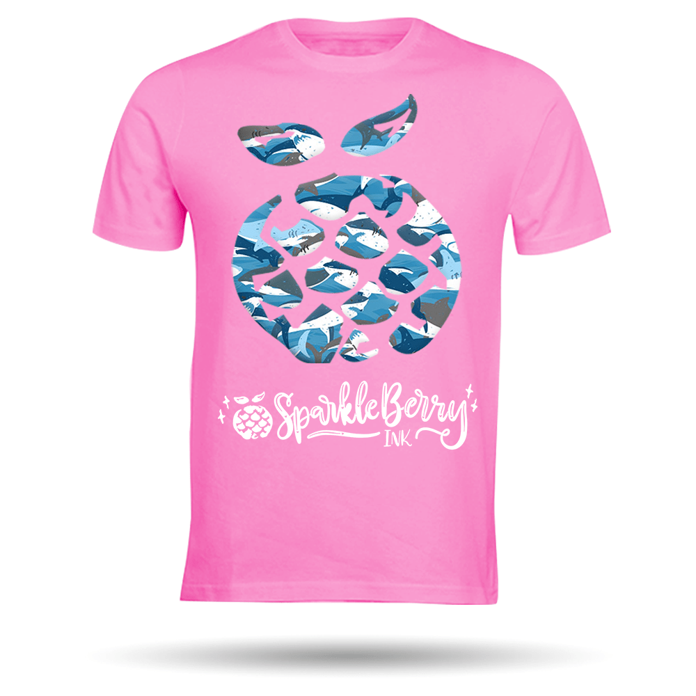 Sparkleberry Ink PATTERNED Heat Transfer Vinyl - Shark Attack - HeatPressNation