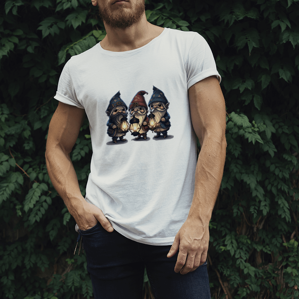 Gnomes with Laterns Design - HeatPressNation