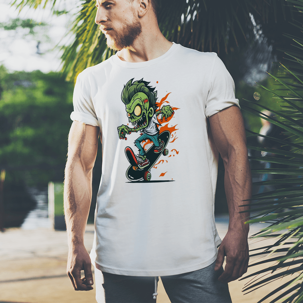 Skating Zombie Design - HeatPressNation