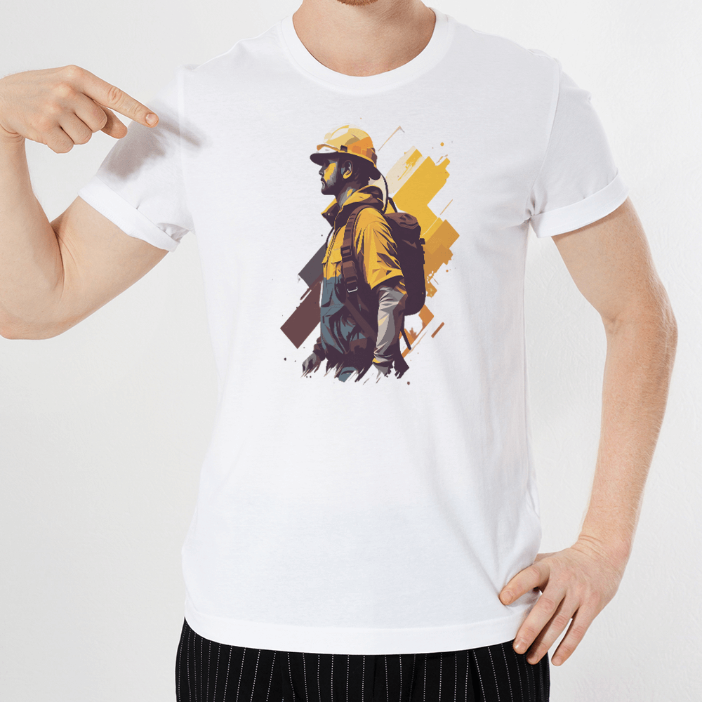 Splatter Construction Yellow Design - HeatPressNation