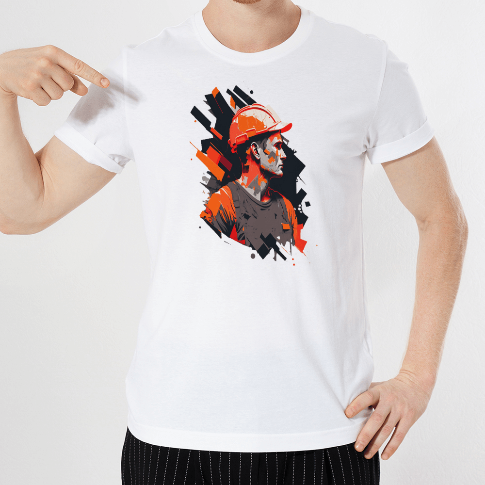 Splatter Construction Red Design - HeatPressNation