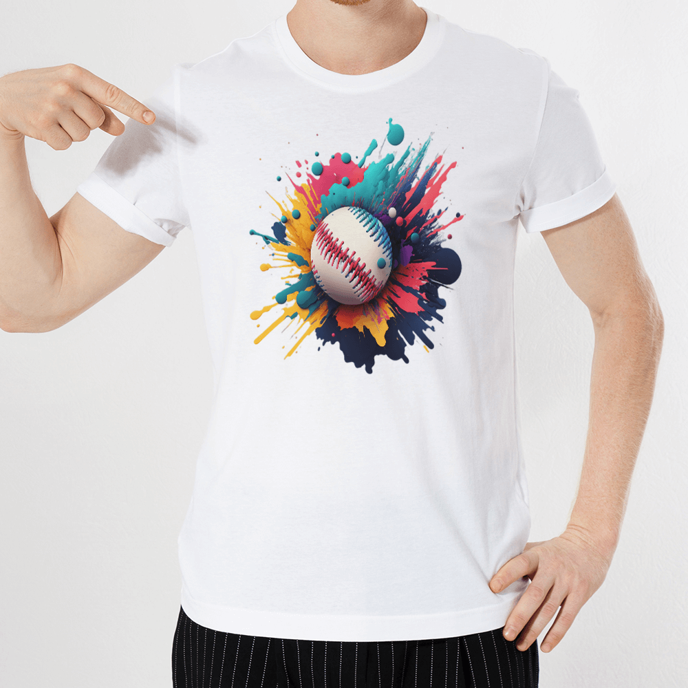 Splatter Baseball Design - HeatPressNation