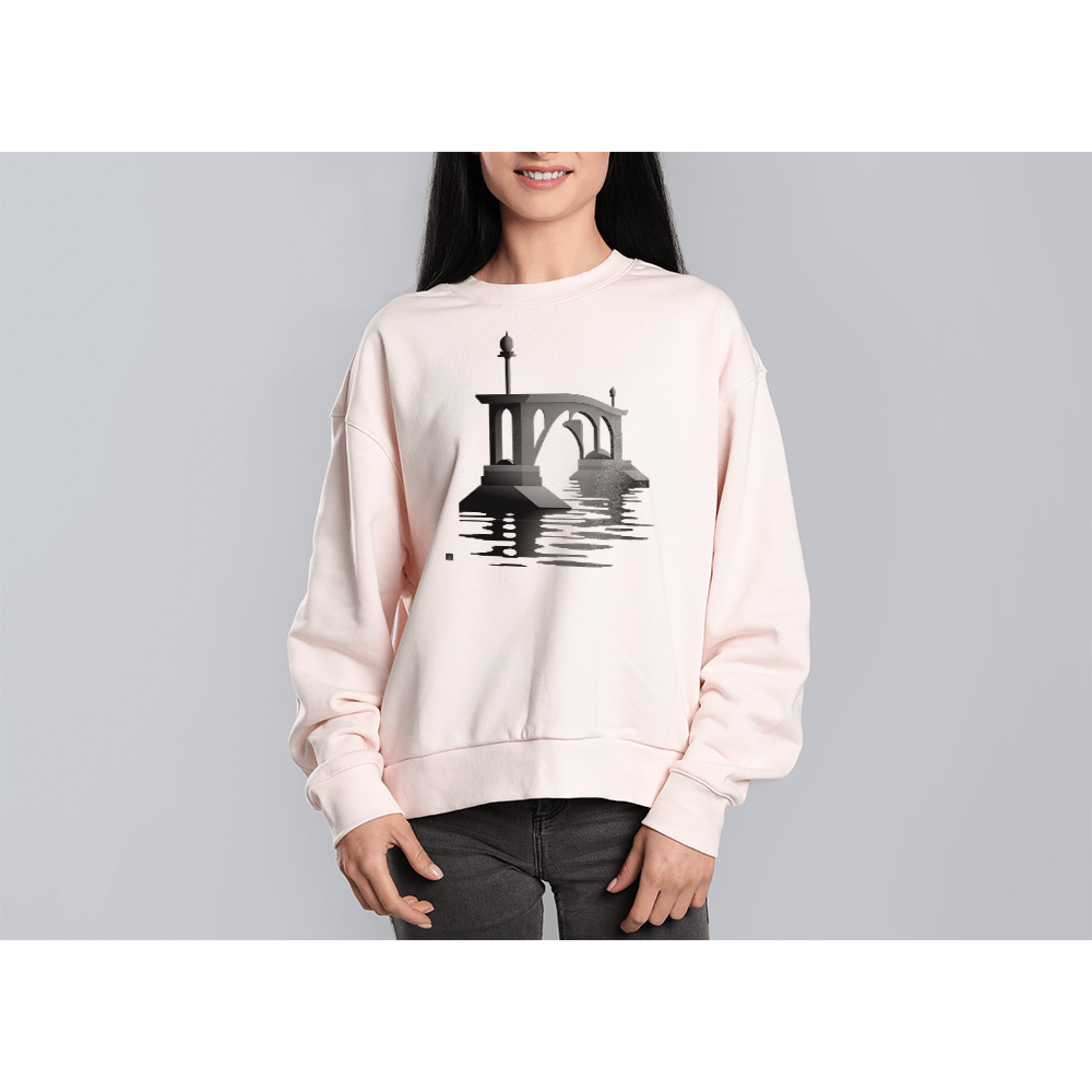 Monochrome Partial Bridge Design - HeatPressNation