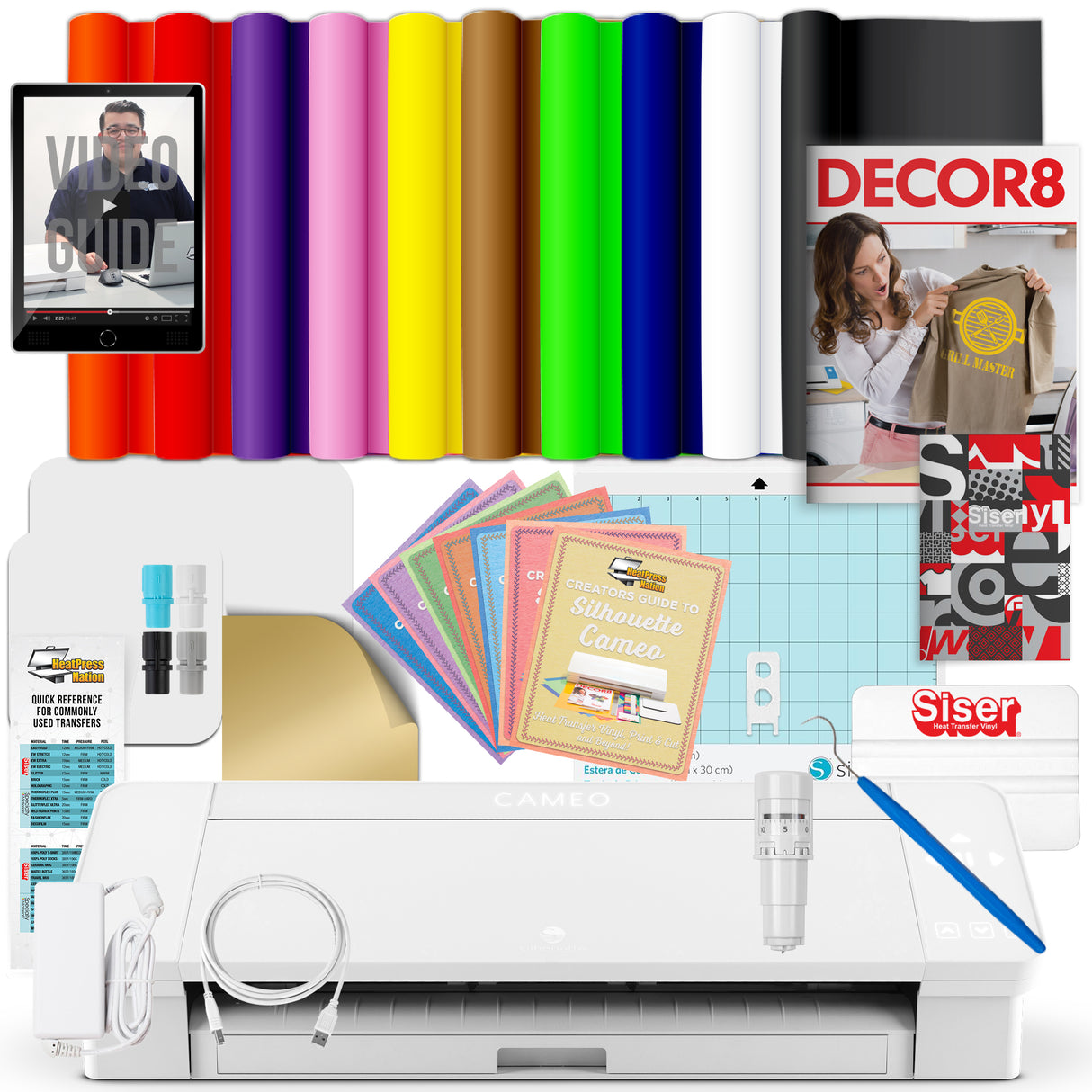 Silhouette Cameo 4 Siser Easyweed HTV Bundle - HeatPressNation