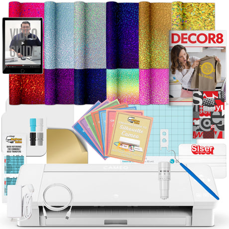 Silhouette Cameo 4 Siser Holographic HTV Bundle - HeatPressNation