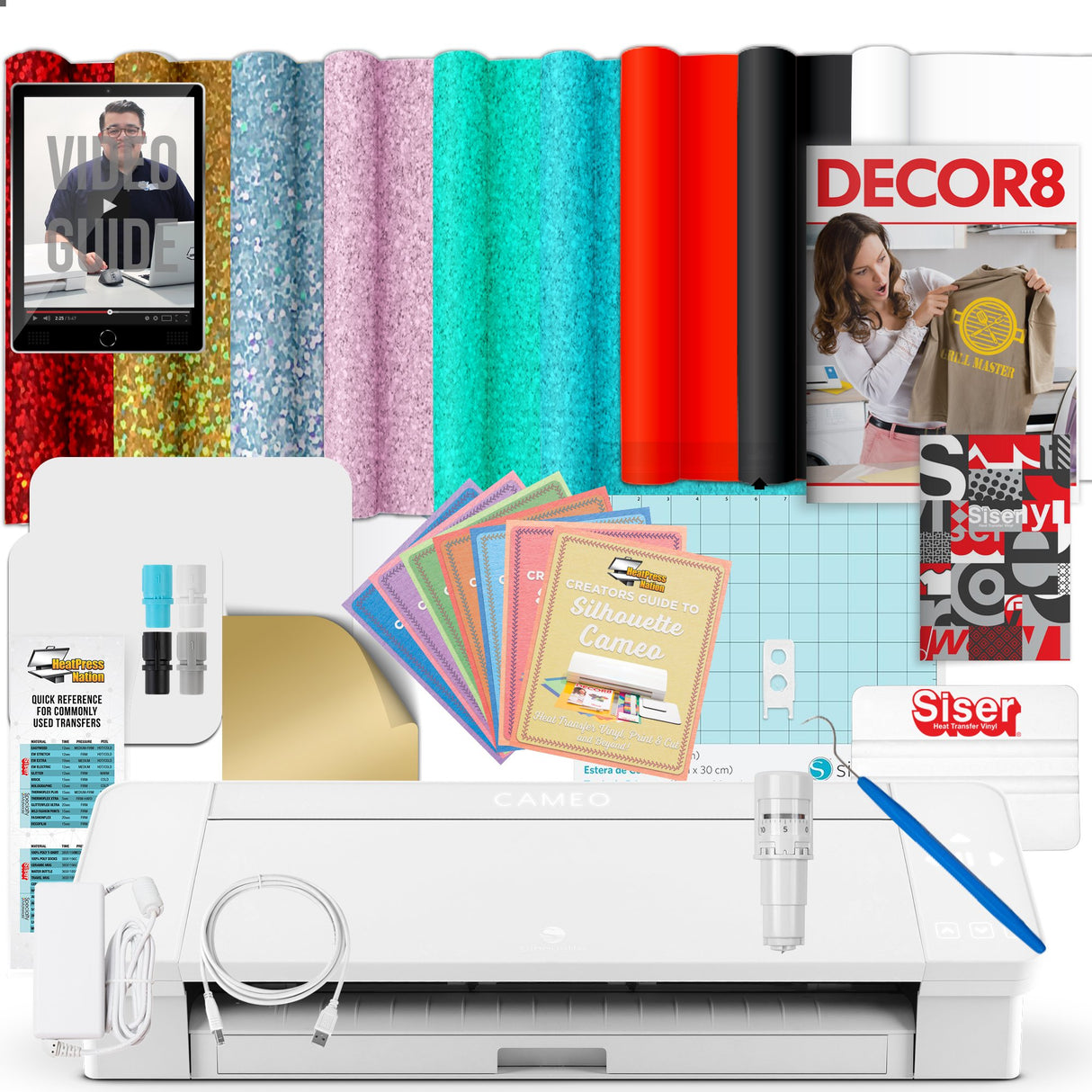 Silhouette Cameo 4 Siser HTV Variety Pack Bundle - HeatPressNation