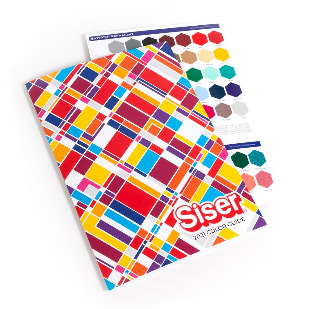 Siser Heat Transfer Color Chart – CSDS Vinyl