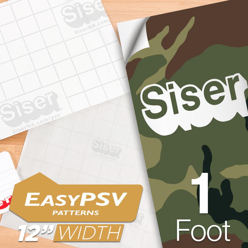 Siser EasyPSV Patterns Permanent Adhesive Sticker Vinyl - 12" x 1 Foot - HeatPressNation