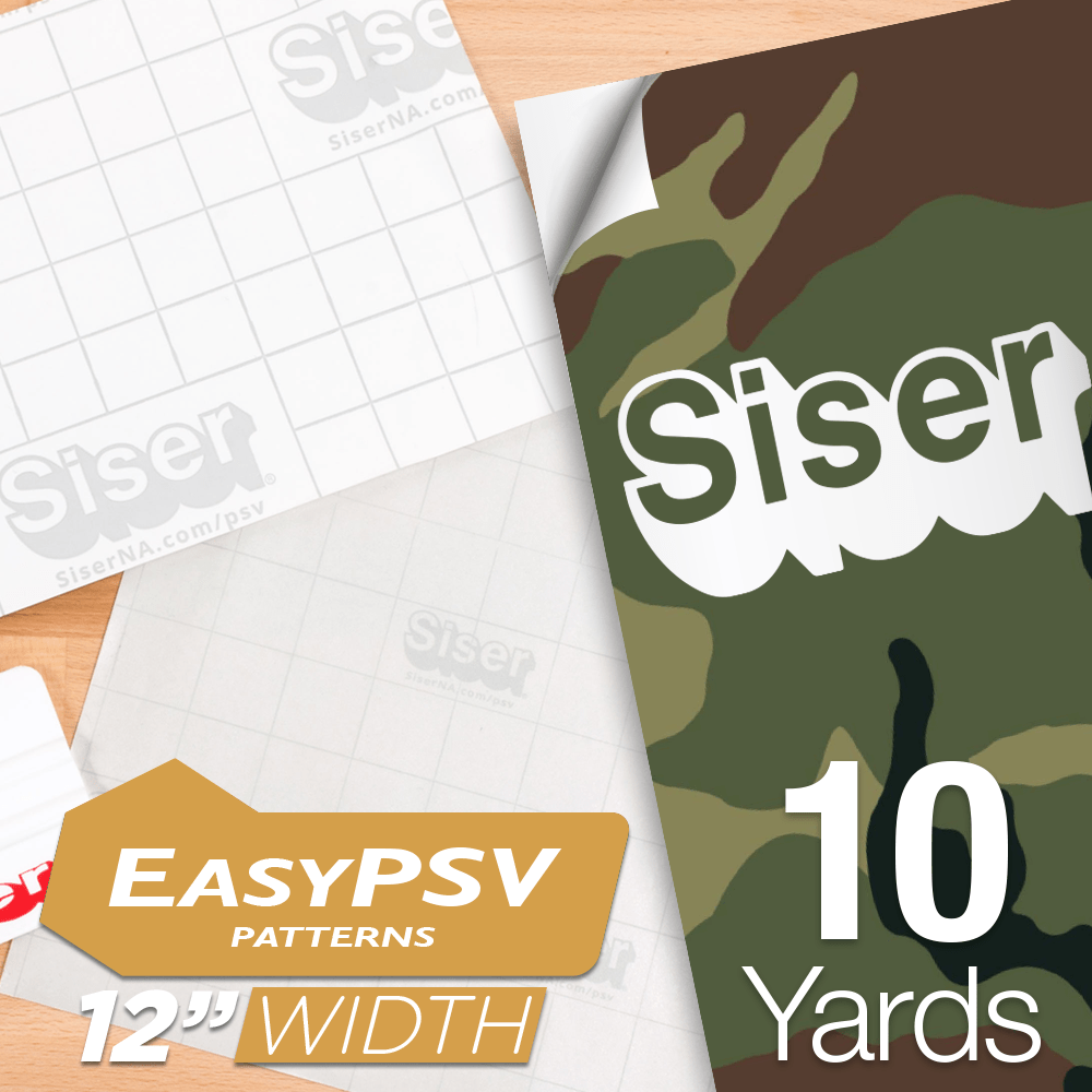 Siser EasyPSV Patterns Permanent Adhesive Sticker Vinyl - 12" x 10 Yards - HeatPressNation