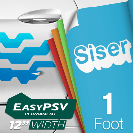 Siser EasyPSV Permanent Adhesive Sticker Vinyl - 12" x 1 Foot - HeatPressNation