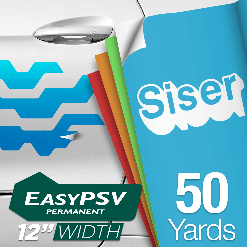 Siser EasyPSV Permanent Adhesive Sticker Vinyl - 12" x 50 Yards - HeatPressNation