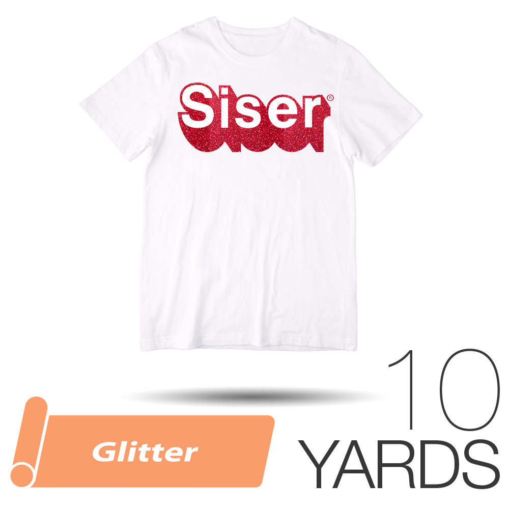Siser glitter iron-on htv heat transfer vinyl 12 wide x 1, 3, and 5 yards