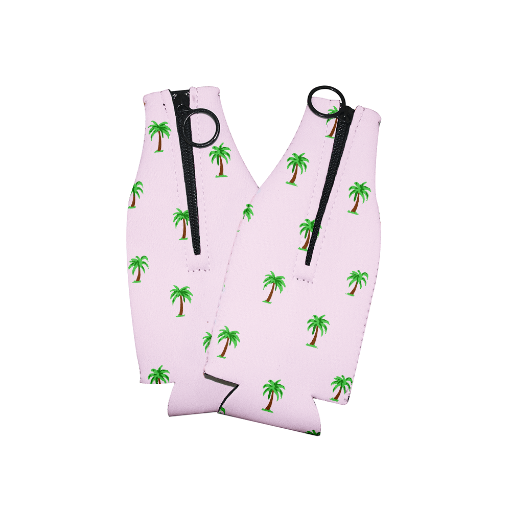 HPN SubliCraft Sublimation Bottle Cooler Sleeve with Zipper for 12 oz. Long Neck Bottles - 10 Pack - HeatPressNation