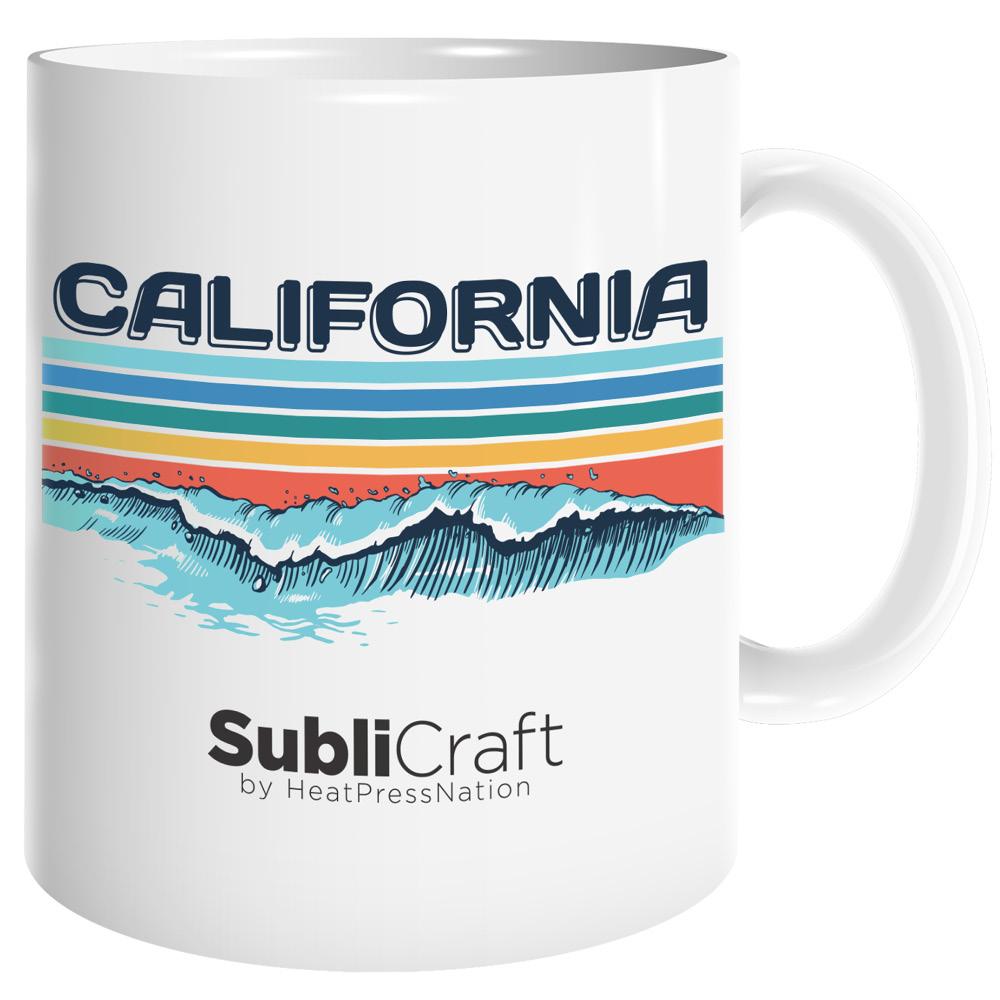 HPN SubliCraft 11 oz. Sublimation Porcelain Mug - 12 per Case - HeatPressNation