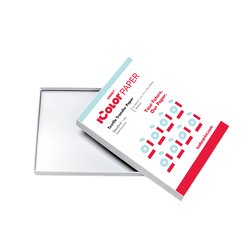 Uninet IColor Standard 2 Step Weedless Transfer Paper for Light & Dark Garments - XL Tabloid (11.8" x 19") - 100 pack - HeatPressNation