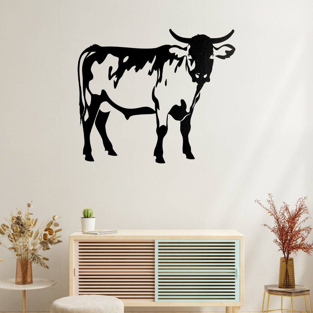 Standing Cow Vector Design - HeatPressNation