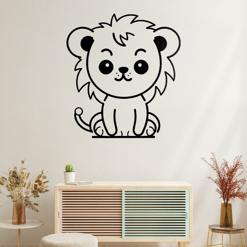 Simplistic Lion Vector Design - HeatPressNation