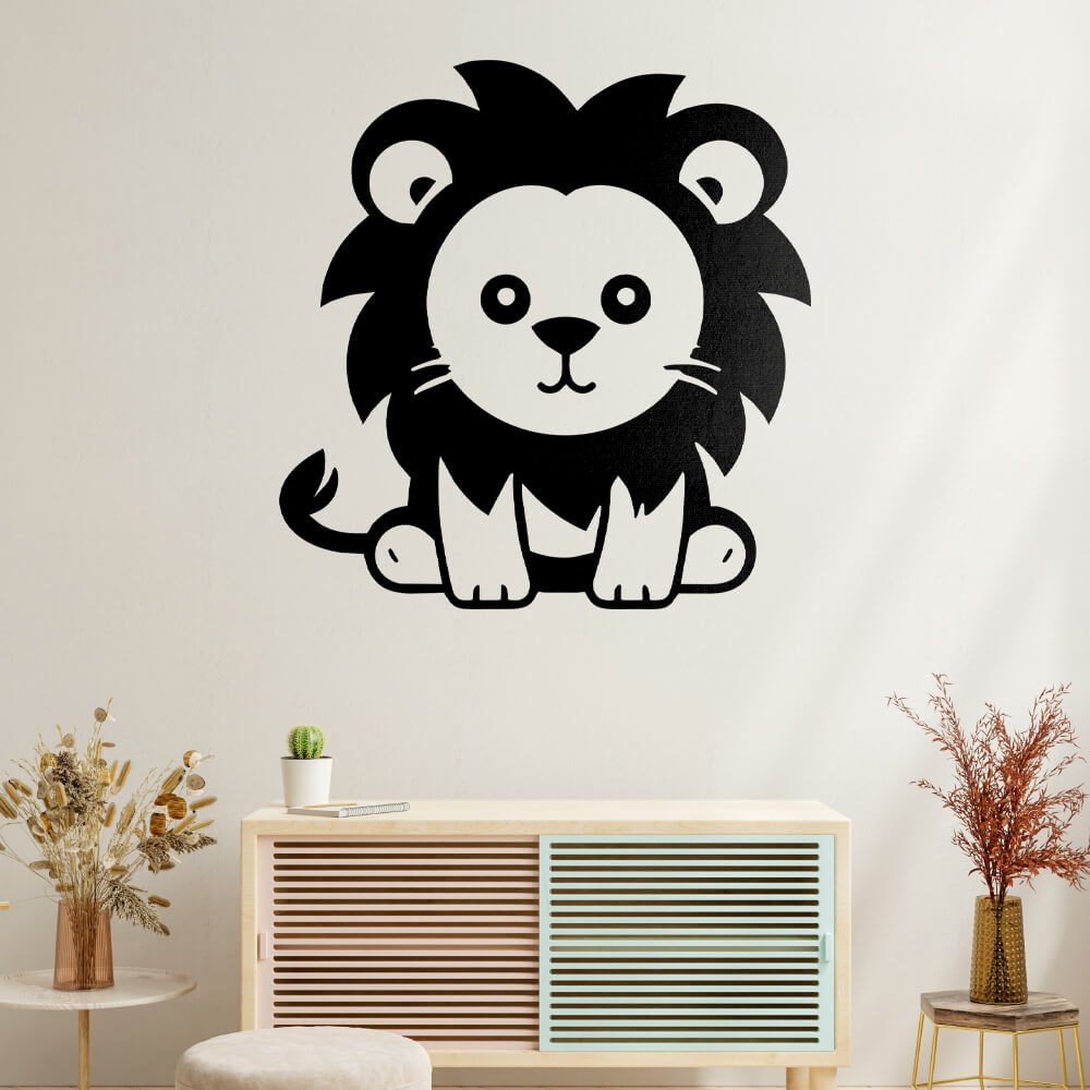 Cute Lion Vector - HeatPressNation