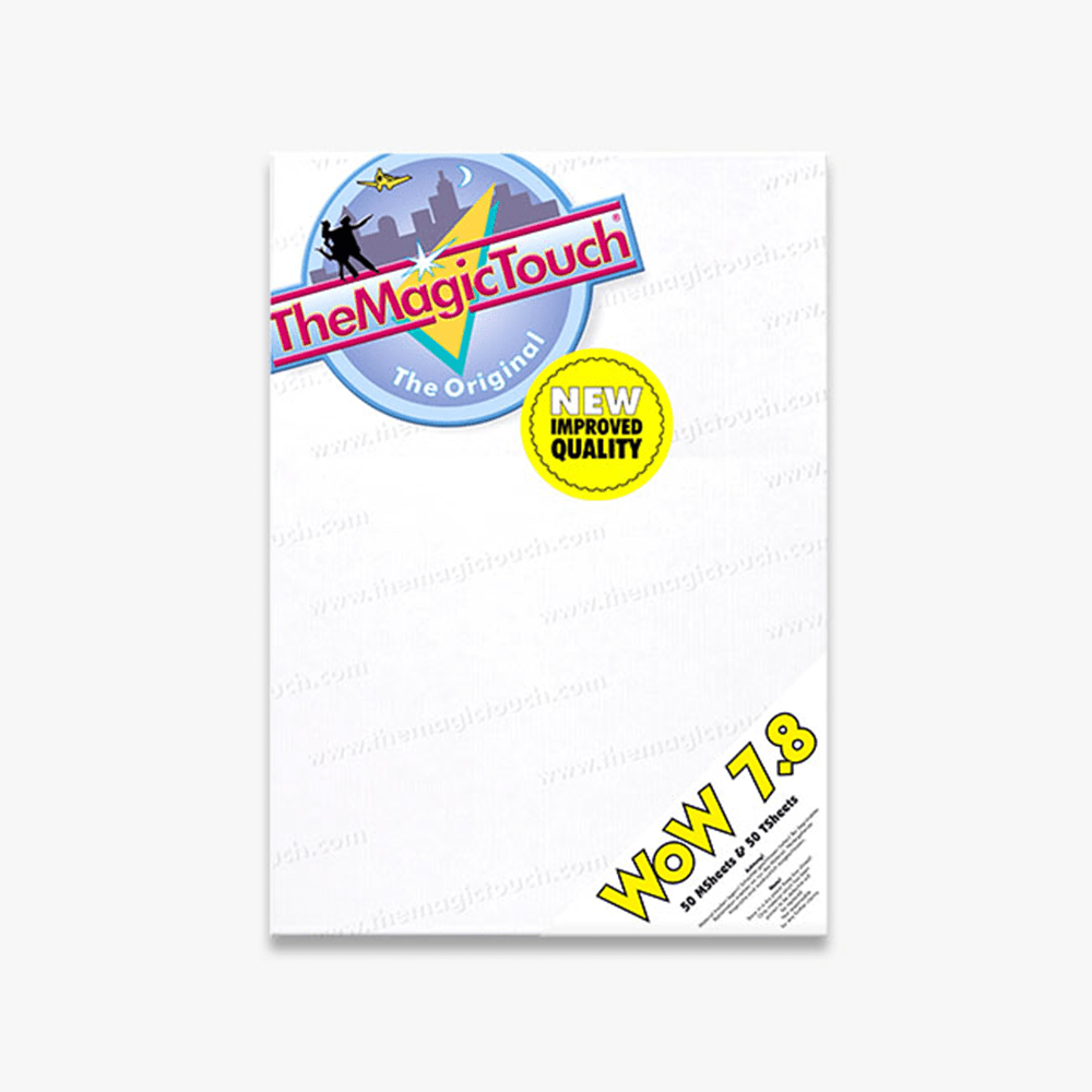 TheMagicTouch WoW 7.8 Weedless Laser Transfer Paper for Dark Garments - 50 Sheets - HeatPressNation