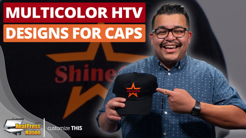 How To Add Multiple HTV Colors On A Dad Cap