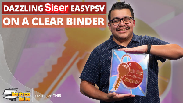 How To Add Siser EasyPSV Holographic Pearl To A Clear Binder