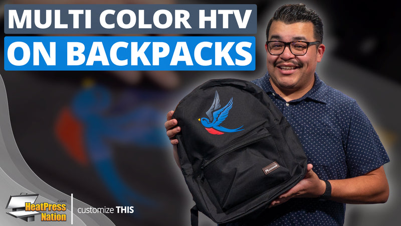 How To Bring Multi Color HTV Designs To A Backpack