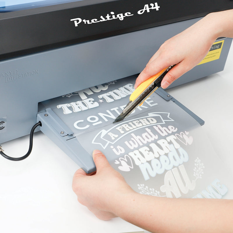 DTF Station 8" Prestige A4 DTF Printer with Ink, Film, and Supplies - Classic Black and Grey