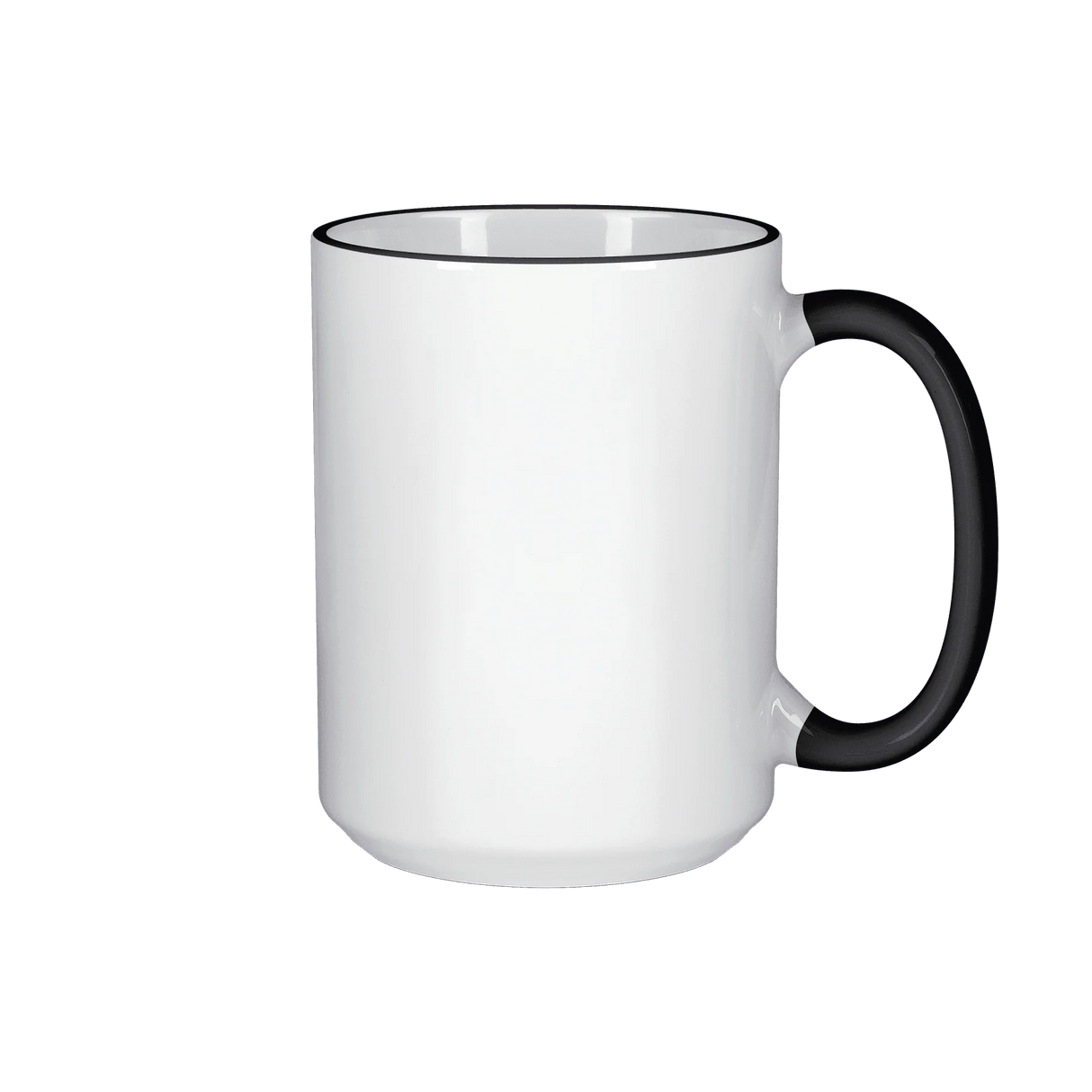 HPN ORCA Premium 15 oz. Color Rim + Handle Sublimation Ceramic Mug - 36 per Case