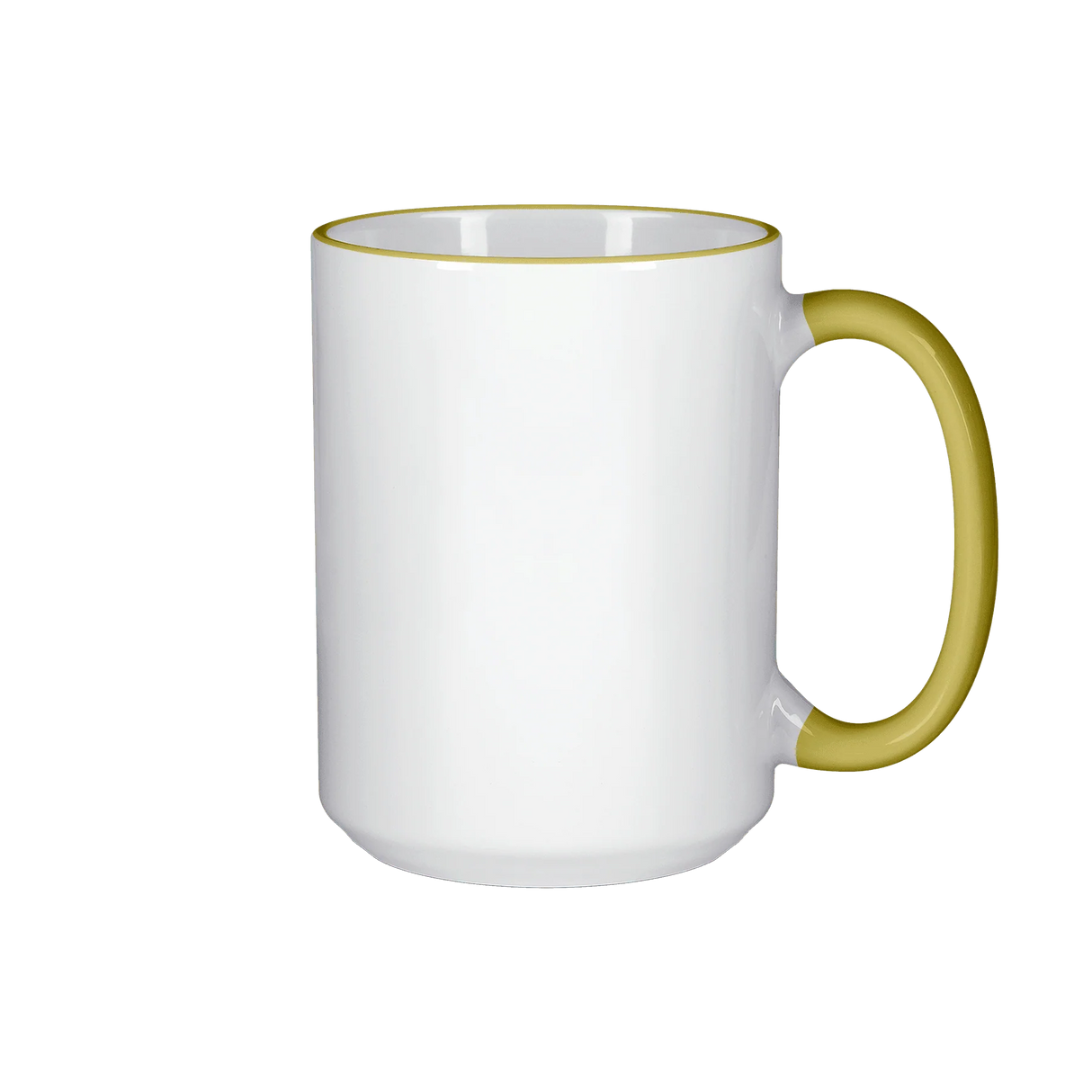 HPN ORCA Premium 15 oz. Color Rim + Handle Sublimation Ceramic Mug - 36 per Case