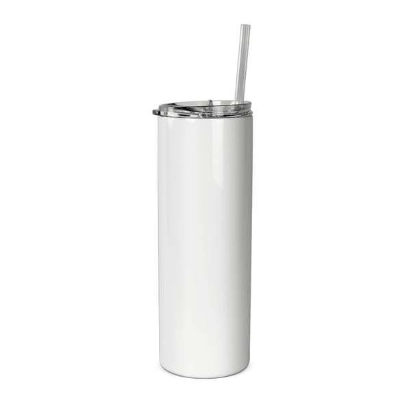 HPN SubliCraft 20 oz. Sublimation Stainless Steel Skinny Tumbler with Straw - 24 per Case