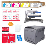 Uninet IColor 340 Apparel Plus White Toner DTF Printer with Stahls Fusion IQ Heat Press