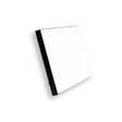 ChromaLuxe 10" x 8" Sublimation MDF Photo Panel w/ Kickstand - Gloss White/Black Back - HeatPressNation