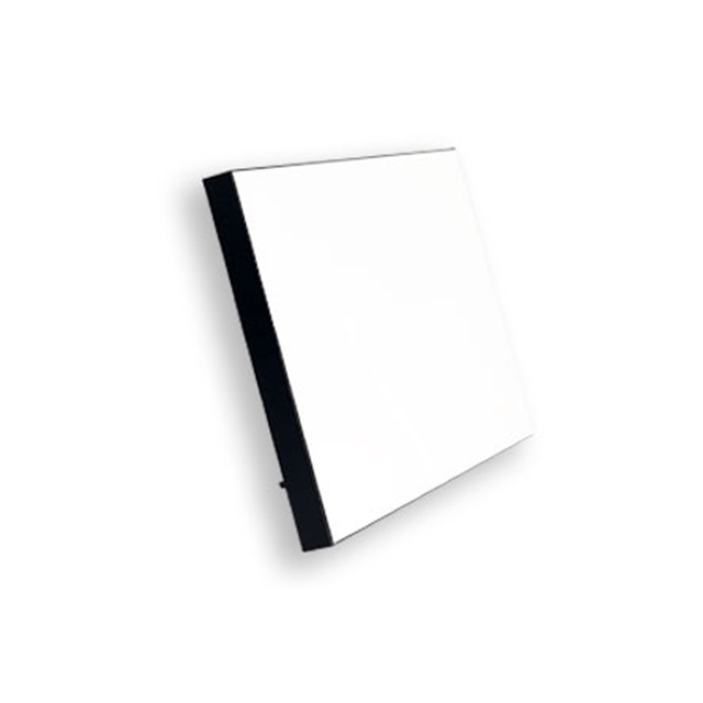 ChromaLuxe 10" x 8" Sublimation MDF Photo Panel w/ Kickstand - Gloss White/Black Back - HeatPressNation