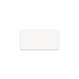 Unisub 3" x 1.5" Sublimation Aluminium Name Badge - Gloss White - HeatPressNation
