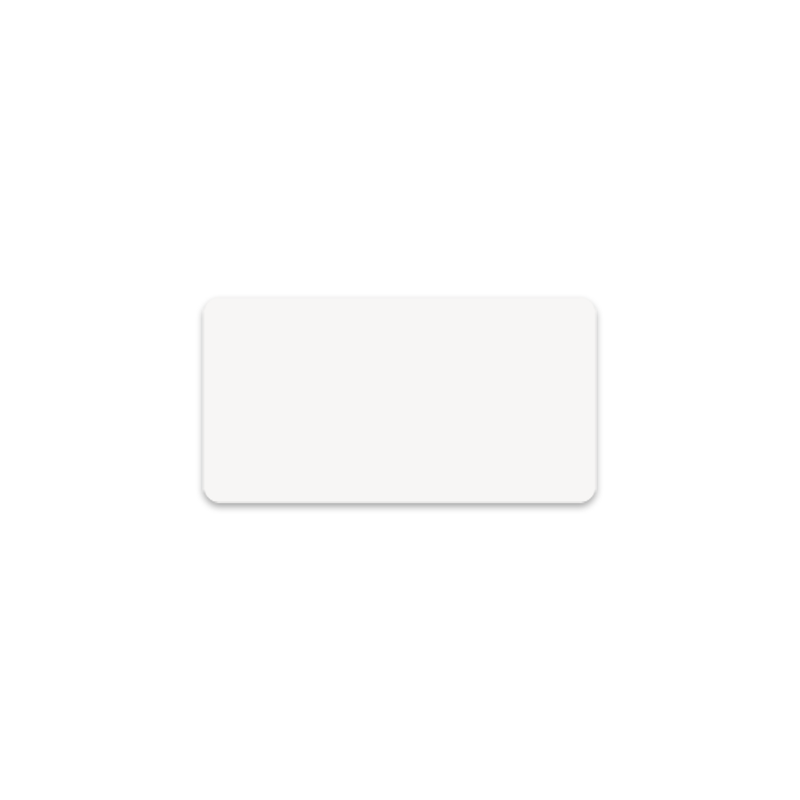 Unisub 3" x 1.5" Sublimation Aluminium Name Badge - Gloss White