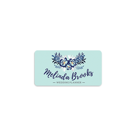 Unisub 3" x 1.5" Sublimation Aluminium Name Badge - Gloss White