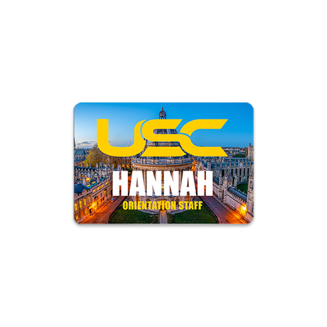 Unisub 3" x 2" Sublimation Aluminium Name Badge - Matte White