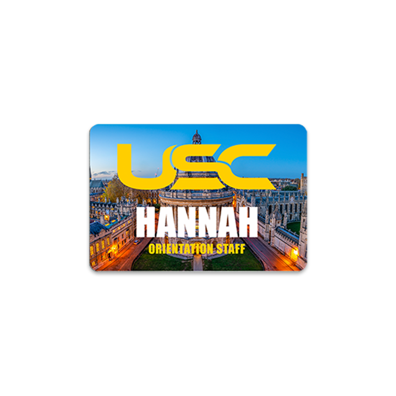 Unisub 3" x 2" Sublimation Aluminium Name Badge - Matte White