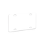 Unisub 2.94" x 5.88" Sublimation Aluminum Mini License Plate - Gloss White