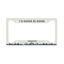 Unisub 12.188" x 6.46" Sublimation Aluminium License Plate Frame - Gloss White - Original 4 Notch